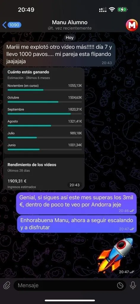 Resultado Aluno 3